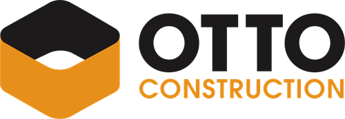 Otto Construction with two-tone diamond/box logo